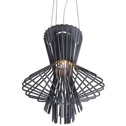 Lampa wisząca King Home Straw ciemnoszara