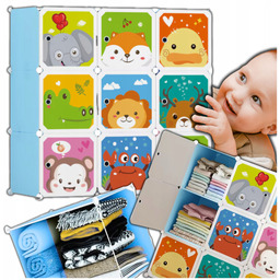 Szafa modułowa dla dzieci garderoba składana duża plastikowa