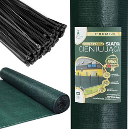 Siatka cieniująca maskująca na ogrodzenie 1,5x50m 140g/m SIAB-02