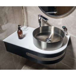 PULSE zestaw konsola, blat 755x455mm, umywalka stal nierdzewna