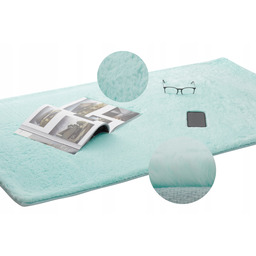 Dywan Futro Królika 160x230 Miętowy Dla Dzieci