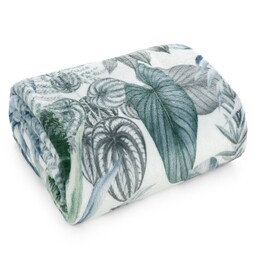 Eurofirany Koc narzuta 150x200 Davos 2 zielony srebrny