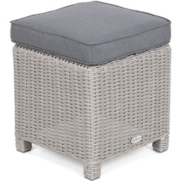 Puf ogrodowy technorattanowy California White / Grey
