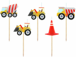 Świeczki pikery Budowa - 5 szt.