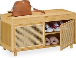 Relaxdays Szafka na buty, z miejscem do przechowywania,