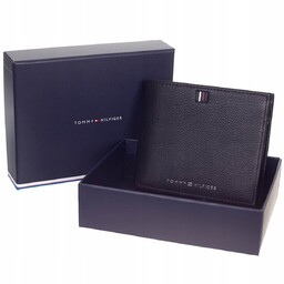 Tommy hilfiger bezpieczny portfel skórzany th central cc