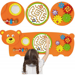 Viga Toys VIGA Tablica Sensoryczna Manipulacyjna Miś Certyfikat