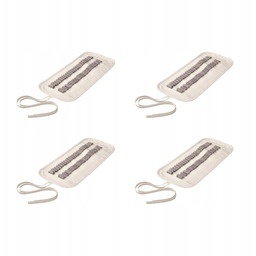 4 szt. Piórnik zwijany beżowy z recyklingu