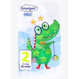 BABYDREAM FUN&FIT Mini2, 3-6 kg 66 szt