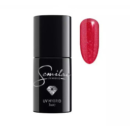 Semilac lakier hybrydowy, 7ml, 025 Glitter Red