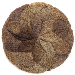 Beret Tęczowa Przeplatanka