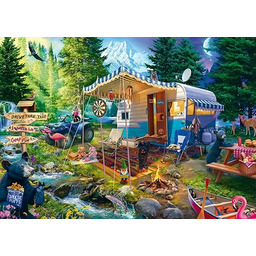 Schmidt Spiele 58575 Jeff Haynie, z przyczepą kempingową