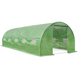 Zielony tunel foliowy z metalowym stelażem 3x8m Garden