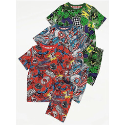 George 3 pak piżam short Marvel Avengers 3