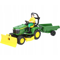 Traktor John Deere z kosiarką zielony Bruder 62104