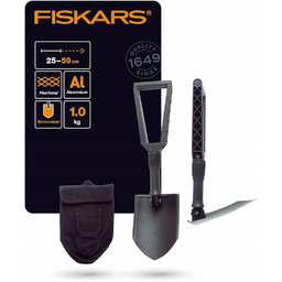 Fiskars Saperka składana Łopatka stalowa survivalowa do śniegu