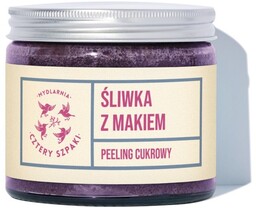 MYDLARNIA CZTERY SZPAKI Peeling cukrowy do ciała Śliwka