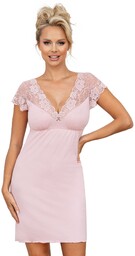 Koszula nocna Ismena pudrowy róż