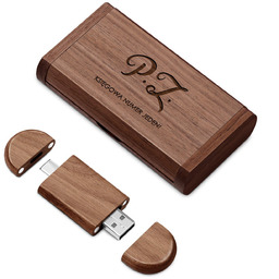 Pendrive drewniany z grawerem 64 GB w magnetycznym