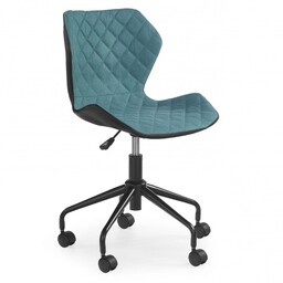 Fotel obrotowy MATRIX / materiał turkus, nogi czarne