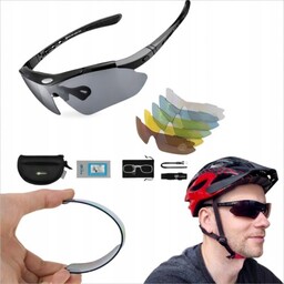 Okulary na rower do biegania Rockbros polaryzacyjne 10003