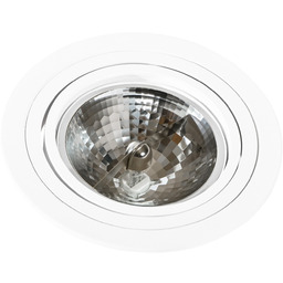 Oprawa wpuszczana okrągła biała metalowa 17cm AZ0861