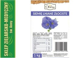 SIEMIĘ LNIANE ZŁOCISTE 1kg Złoty Len Nasiona