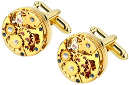 Drobiny Czasu, Spinki do mankietów, Exclusive Golden, złote