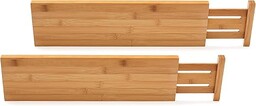 Lipper International 8897 drewno bambusowe dopasowane regulowane głębokie