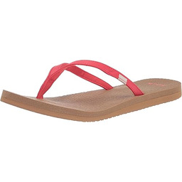 Sanuk Damskie klapki do jogi Spree 4, gorzko-czerwone,