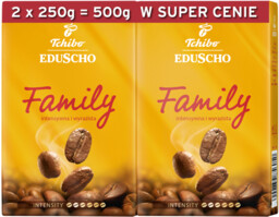 Tchibo Eduscho Family 2x250g DUOPAK kawa mielona vacum