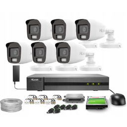 Zestaw do monitoringu 6x TVICAM-B5M-20DL 5Mpx IR20 Dwdr