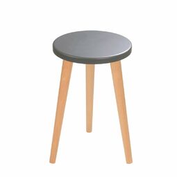 Taboret okrągły ze sklejki Dark Moon, Wykończenie nogi