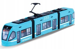 Czeski Tramwaj 47CM Retro Tramwaj Ostrava Niebiesk