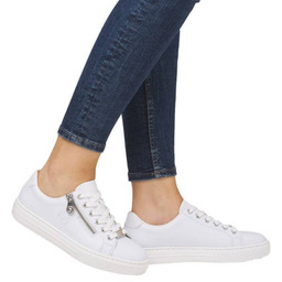 Rieker Sneakersy Damskie Skorzane Białe-41