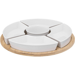 Secret De Gourmet Zestaw do przekąsek: 5 porcelanowych