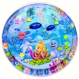 Dmuchana Mata Wodna Sensoryczna Dla Niemowląt Okragla Mata