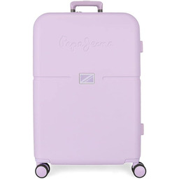 Pepe Jeans Accent, Liliowy, Maleta mediana, średnia walizka