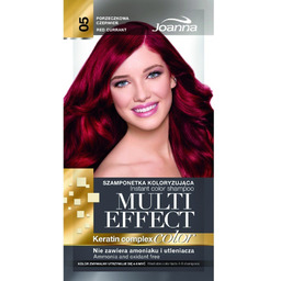 Joanna Multi Effect color Szamponetka koloryzująca porzeczkowa czerwień