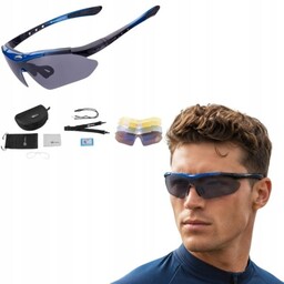 Okulary na rower do biegania Rockbros polaryzacyjne 10007