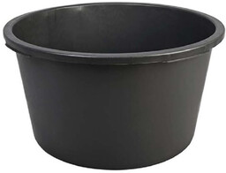 Kastra budowlana okrągła 65 L, czarna