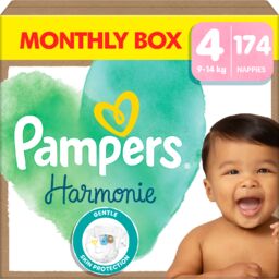 Pampers Harmonie 4 (9-14 kg), pieluchy, 174 sztuki