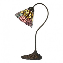 Lampa Biurkowa Stołowa Tiffany Kwiat C Clayre &
