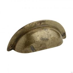 Uchwyt meblowy muszlowy Bowl 3922 Postarzany Złoty