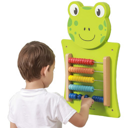 Viga Toys Viga Drewniana Tablica Manipulacyjna Liczydło Żabka