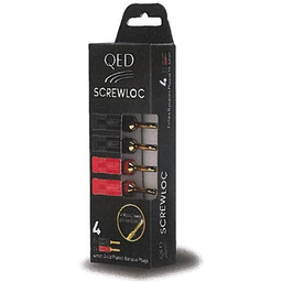 QED SCREWLOC 4MM BANANA PLUGS