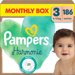 Pampers Harmonie 3 (6-10 kg), pieluchy, 186 sztuk