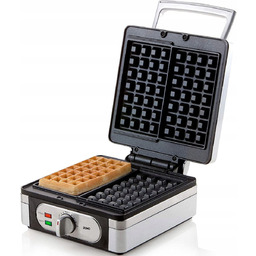 DOMO DO9047W gofrownica, 2 gofry belgijskie chrupiące XXL,