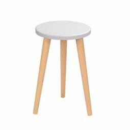 Taboret okrągły ze sklejki Gray Moon, Wykończenie nogi