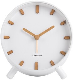 Karlsson 5943WH budzik designerski 11 cm, biały